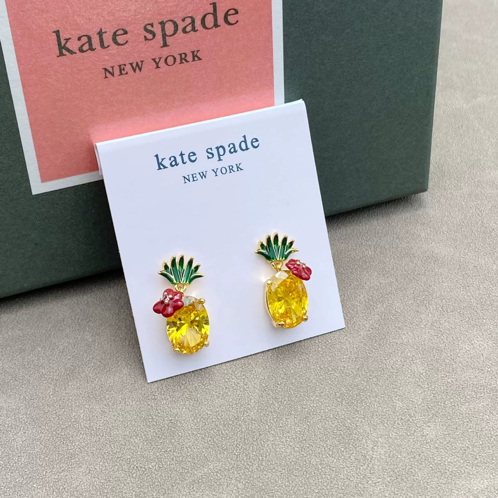 kate spade Yellow Zircon Pineapple Flower Candy Earrings